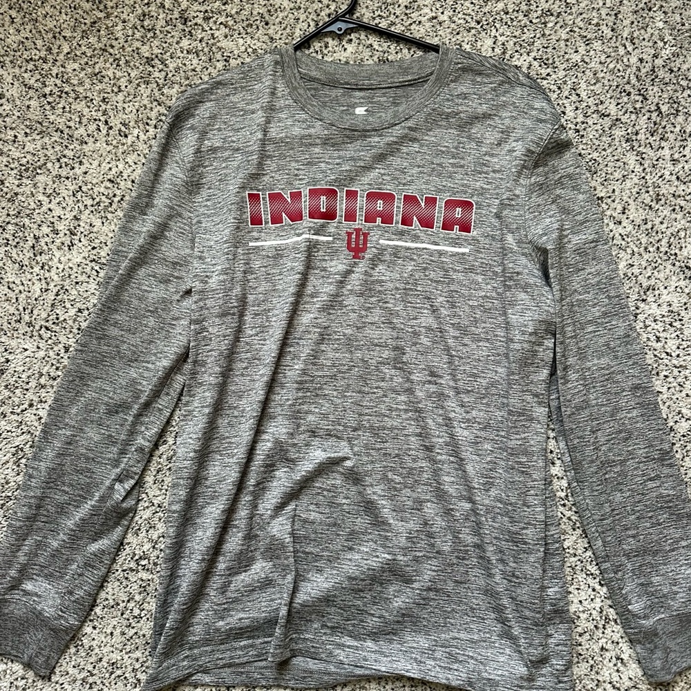 Gray Indiana Hoosiers - Long Sleeve Shirt